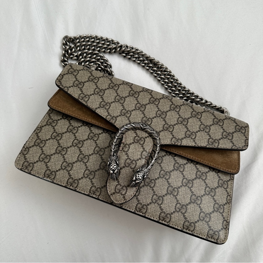 Gucci Beige Dionysus GG Supreme Bag
